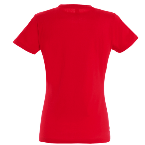 Marškinėliai moterims su užrašu: Žmona, mama, Močiutė, raudoni