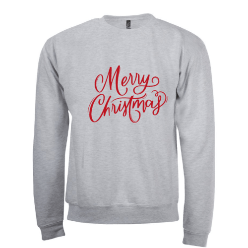 Kalėdinis džemperis - Merry christmas, pilkas