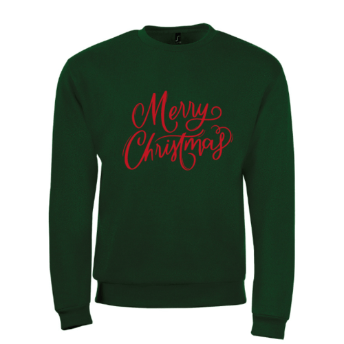 Kalėdinis džemperis - Merry christmas, žalias