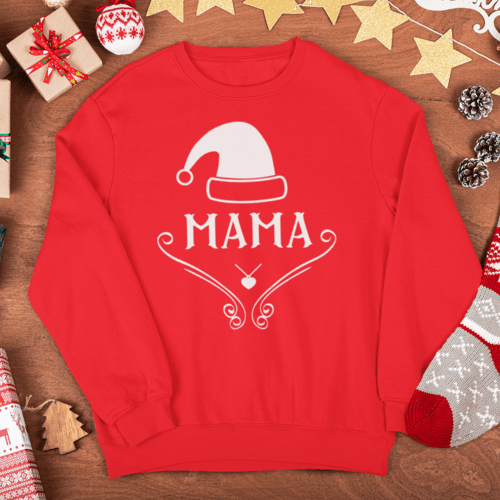 Kalėdinis džemperis su užrašu MAMA