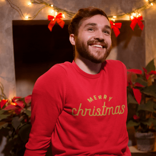 Merry christmas -  džemperis su užrašu