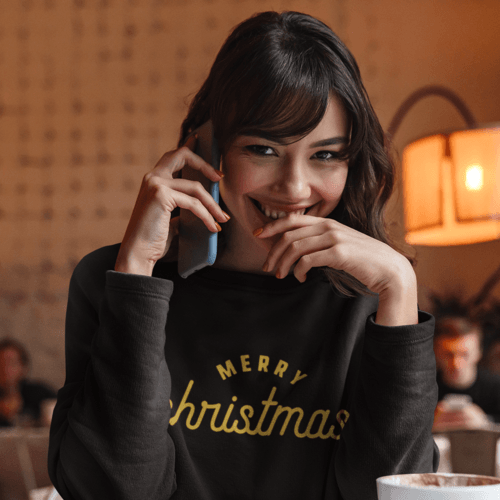 Merry christmas -  džemperis su užrašu