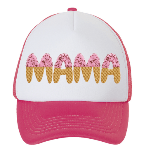 Kepuraitė su snapeliu " Saldi mama " rožinė
