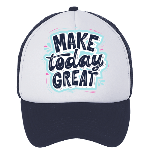 Kepuraitė su snapeliu - make today great, tamsiai mėlyna