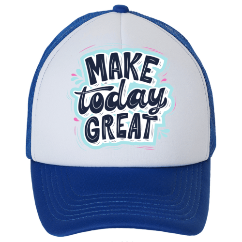 Kepuraitė su snapeliu - Make today great, mėlyna