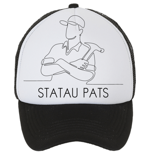 Kepuraitė su snapeliu -  statau pats, juoda