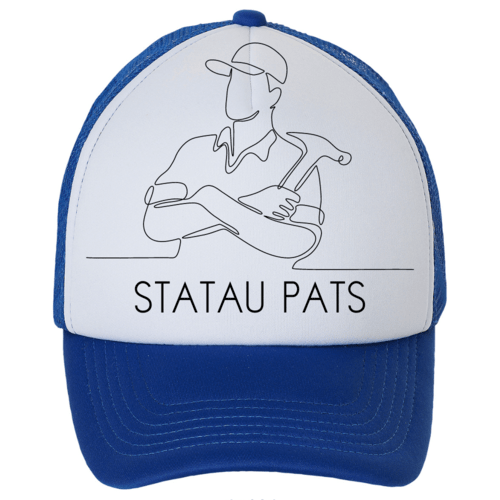 Kepuraitė su snapeliu - statau pats, mėlyna