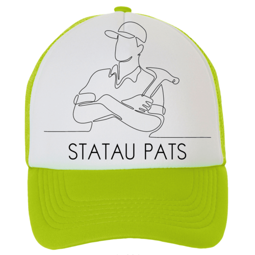 Kepuraitė su snapeliu - Statau pats, žalia