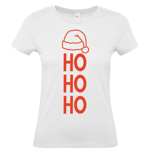 Moteriški Kalėdiniai marškinėliai su užrašu HOHOHO
