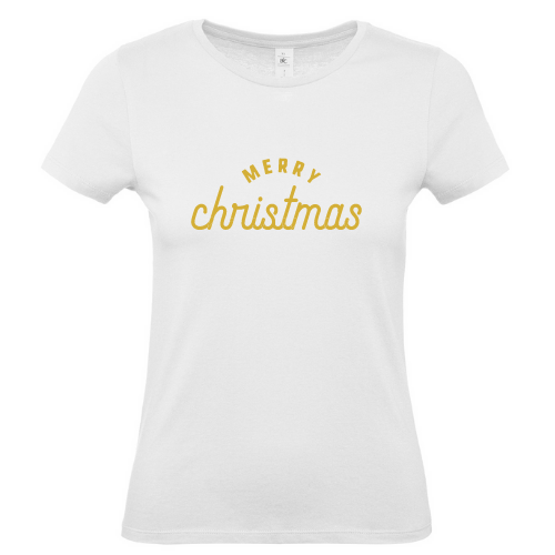 Moteriški Kalėdiniai marškinėliai Merry christmas