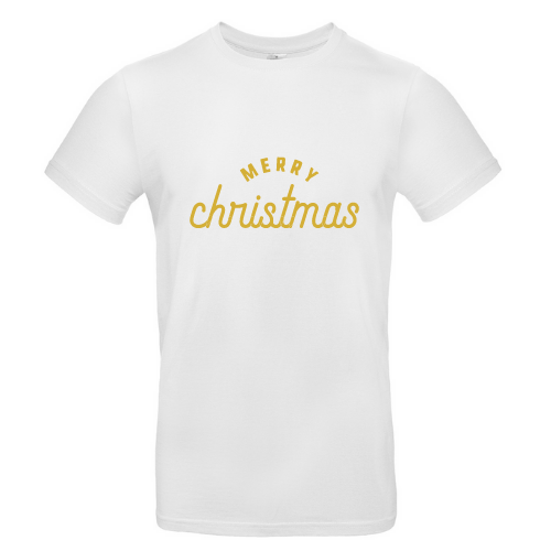 Kalėdiniai marškinėliai su užrašu Merry christmas