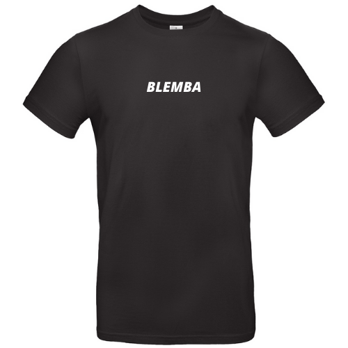 Linksmi marškinėliai su užrašu BLEMBA