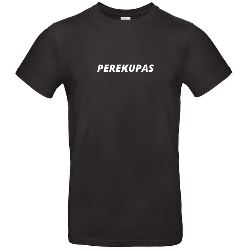 Linksmi marškinėliai su užrašu PEREKUPAS