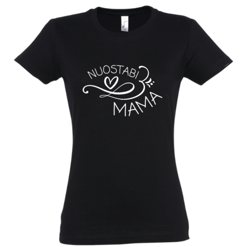 Marškinėliai moterims su užrašu: Nuostabi mama