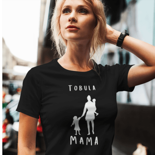 Marškinėliai moterims su užrašu Tobula mama