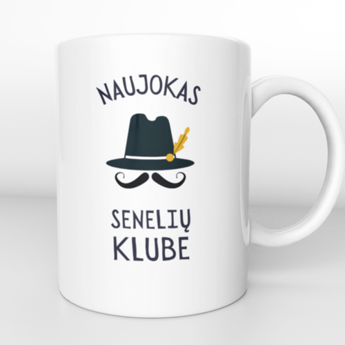 Puodelis " Naujokas senelių klube "