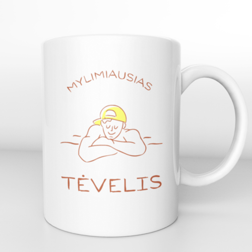 Puodelis " Mylimiausias tėvelis "