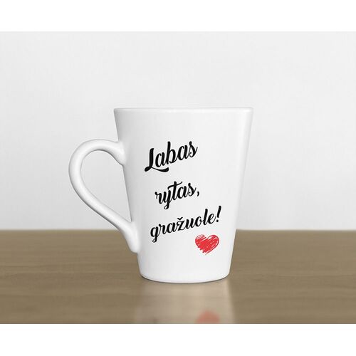 LATTE PUODELIS „LABAS RYTAS, GRAŽUOLE“